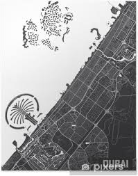 Maps dubai (united arab emirates) to print and to download. Poster Minimalistische Dubai Stadt Karte Poster Design Pixers Wir Leben Um Zu Verandern