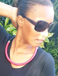 Red and Black Cord Choker Necklace