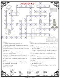 Lesson plan template and teaching resources. Judicial Branch Crossword By Bow Tie Guy And Wife Tpt