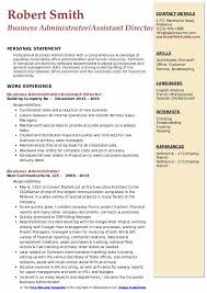 business administrator resume samples