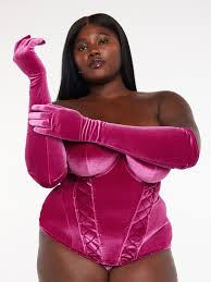 Velvet Vixen Gloves (1X-3X) in Pink & Purple | SAVAGE X FENTY