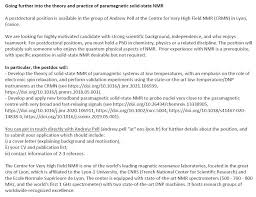 We did not find results for: Magnetic Resonance News On Twitter Postdoctoral Position In Paramagnetic Nmr The Group Of Andrew Pell Homme Bofique The Centre For Very High Field Nmr Crmn In Lyon France Nmrjobs Nmrchat Nmr Https T Co Luiunmins1