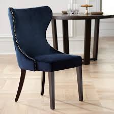 Ariana Antique Brass Trimmed Navy Blue Velvet Dining Chair 59n26 Lamps Plus In 2020 Blue Velvet Dining Chairs Velvet Dining Chairs Blue Dining Chair