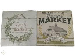 Get organised for the year ahead with one the best calendars for 2021. 2021 Dollar Tree 2 Calendar Lot Farmers Market Simply Blessed New Htf Free Ship 3255228600