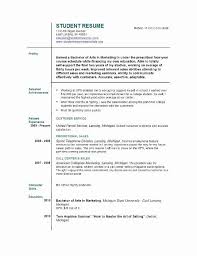 First Job Resume Template Best Of High School Resume For College Job Resume Format First Job Resume Student Resume Template