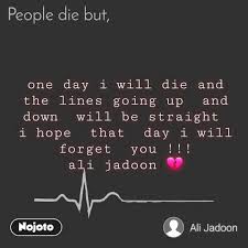 One Day I Will Die And The Lines Going Up And Do Nojoto
