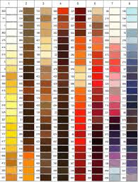 11 Detailed Gutermann Dekor Thread Color Chart