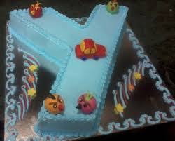 Celebrate Birthday With 1st Letter E Cake For You