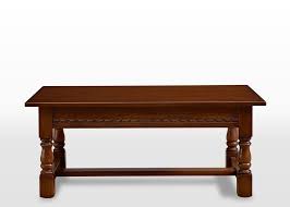 Take an old coffee table or bench, spread an old twin comforter across top, then cover comforter in a pretty fabric (i used an old fabric shower curtain). Old Charm Coffee Table Wood Bros