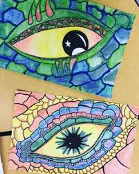Image Result For Folded Dragon Eye Art Lesson 7th Grade Art Middle School Art Projects Art Lessons