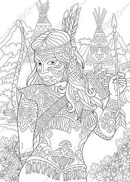 Native american printable coloring pages are a fun way for kids of all ages to develop creativity, focus, motor skills and color recognition. Pin On Gor Det Sjalv Handarbeten