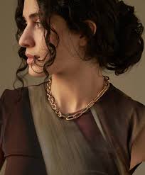 14K Italian Gold Mix Link Oval Paperclip Link Chain, Yellow Gold, Heart  Tag, Polished, Statement Piece Chain