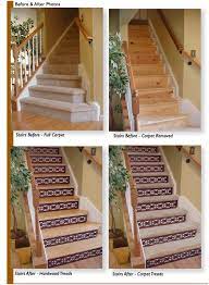 Carpet Treads Tiled Risers Not A Great Effect Stair Decor Stairs Carpet Stairs