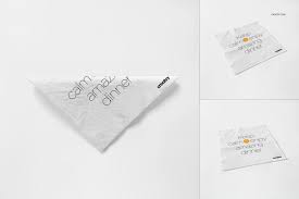 Napkin Mockup Set Corporate Brochure Cover Mockup Creative Market