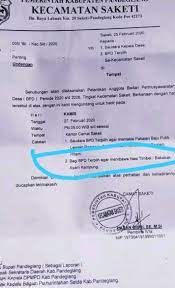 Untuk perbedaan dari surat resmi dengan surat biasa terletak pada penulisan dan juga pemakaian bahasanya. Surat Undangan Pelantikan Bpd Di Pandeglang Bikin Mesem Bingar Id