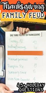 23 thanksgiving this or that game. Free Thanksgiving Christmas Family Fued Questions Play Party Plan