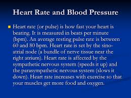 Heart Rate And Blood Pressure Heart Rate Or Pulse Is How
