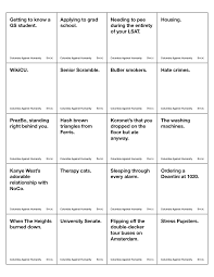 Maybe you would like to learn more about one of these? Columbia Against Humanity Bwog