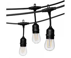 23 Outdoor Patio String Lights With 10 Led Filament Bulbs Suspended Sockets 2200k 2700k Super Bright Leds