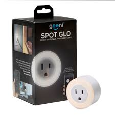 Geeni Led Smart Wi Fi Round Plug With Night Light Gn Ww108 199 The Home Depot