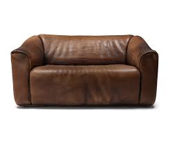 Brown leather couches & sofas. De Sede Ds 47 Brown Leather Sofa 1970s 121268