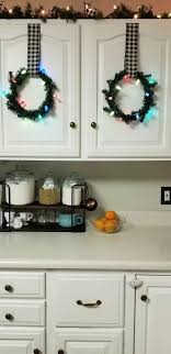 Kitchen Cabinet Wreaths Christmas Kitchen Decor Christmas Home Seasonal Designs