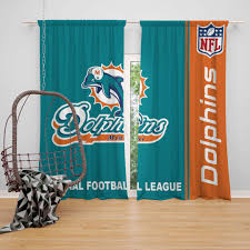 Nfl Miami Dolphins Bedroom Curtain Ebeddingsets Dolphin Bedroom Curtains Bedroom Curtains