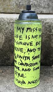 Thrive Recycled Spray Paint Can Stencil Art Lime Green Black Aerosol Spray Paint Cans Green Spray Paint Stencil Art