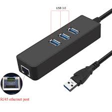 Usb 3 0 Ethernet Adapter Network Card With 3 Ports Usb 3 0 Hub To Rj45 Gigabit Ethernet Lan High Speed 1000mbps For Mac Pc Price 16 99 Fre Mac Pc Rj45 Usb