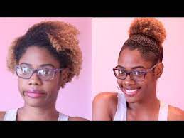If you choose to get this protective hairstyle, be careful with the direction that you braid your hair, starting from the edges towards the center all around. Sleek High Bun Trick For Short Natural Hair Youtube