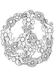 Mandalas are commonly used as an aid to meditation and as. Free Peace Sign Mandalas Coloring Pages