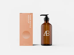Download Cosmetics Pump Bottle With Box Mockup Mockup World