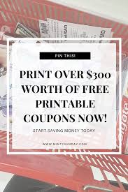 Printable Coupons For Grocery Personal Care Cosmetics Household Baby Free Printable Grocery Coupons Print Coupons Couponing For Beginners