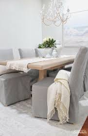 Why I Love My Comfort Works Dining Chair Covers House Full Of Summer Coastal Home Lifestyle Dining Chair Covers Dining Room Chair Covers Dining Room Chair Slipcovers