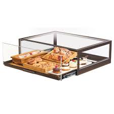Increase sales with this high visibility display case. Cal Mil 3694 84 Pastry Display Case W Pull Out Drawer 48 W X 24 D X 10 H Bronze Frame
