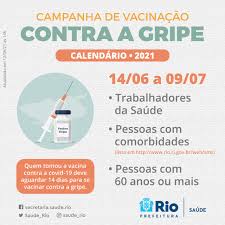 35 a 44 anos em agosto; Secretaria Municipal De Saude Do Rio De Janeiro Nesta Segunda 14 De Junho Tem Inicio A Nova Fase Da Campanha De Vacinacao Contra A Gripe De 14 06 A 09 07 Serao Vacinados