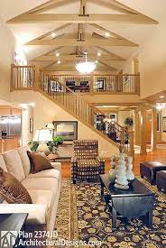 Rancher bungalows offer the best home design layout for the mobility challenged with all living space located on the main ground floor level. Plan 2374jd 4 Bed Rambler With Vaulted Great Room In 2021 House Plan With Loft House Plans House Plans Open Floor