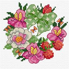 Go cross stitch crazy with our huge selection of free cross stitch patterns! Ljt293 July Flowers Flowers Lesley Teare