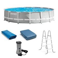 intex 15ft x 42in prism frame above ground swimming pool set with debris cover above ground swimming pools swimming pools swimming pool liners