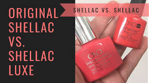 Full Application Of Cnd Shellac Luxe Vs Cnd Original Shellac