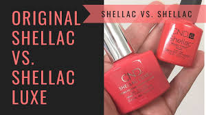 full application of cnd shellac luxe vs cnd original shellac