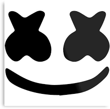 Marshmello Eyes Helmet Template Marshmallow Face Face Stencils Face Template