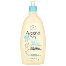 Made with pure oat oil & vitamin e. Aveeno Baby Daily Moisture Wash Shampoo Lightly Scented 18 Fl Oz 532 Ml Iherb