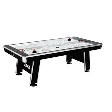 Espn 8 Ft Silver Streak Air Powered Hockey Table Includes 4 Pushers And 4 Pucks Black Air Hockey Hockey Air Hockey Games