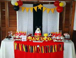 Each place setting featured the mickey 1st birthday paper lunch plates and party hats that i embellished with yellow tissue fringe. Mickey Mouse Birthday Mickey 1st Birthday Party Catch My Party