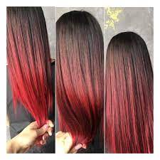 Красное мелирование на темные и светлые волосы: 20 фото с вариантами  окрашивания