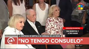 Mirtha legrand, a favor de que mar del plata sea la primera gran vidriera nacional pospandemia. El Ultimo Adios A Goldie Dolor Por La Muerte De La Hermana De Mirtha Legrand No Tengo Consuelo Youtube