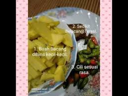 Sambal belacan mangga muda | kecur liur tengok haa menyesal pulak cik ain buat sikit sangat. Resepi Sambal Belacan Bacang Inibaruresepi Gobitage Com