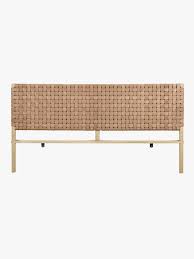 #polyvore #home #furniture #beds #king headboard #king furniture #king size headboard #king platform bed #king bed head. Globe West Seed Woven Leather King Bedhead Natural Aura Home