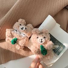 3d Cute Earphone Case For Airpods Pro Case Cartoon Knitted Plush Cover Shopsatang Com In 2020 Earphone Case Airpod Case Apple Accessories